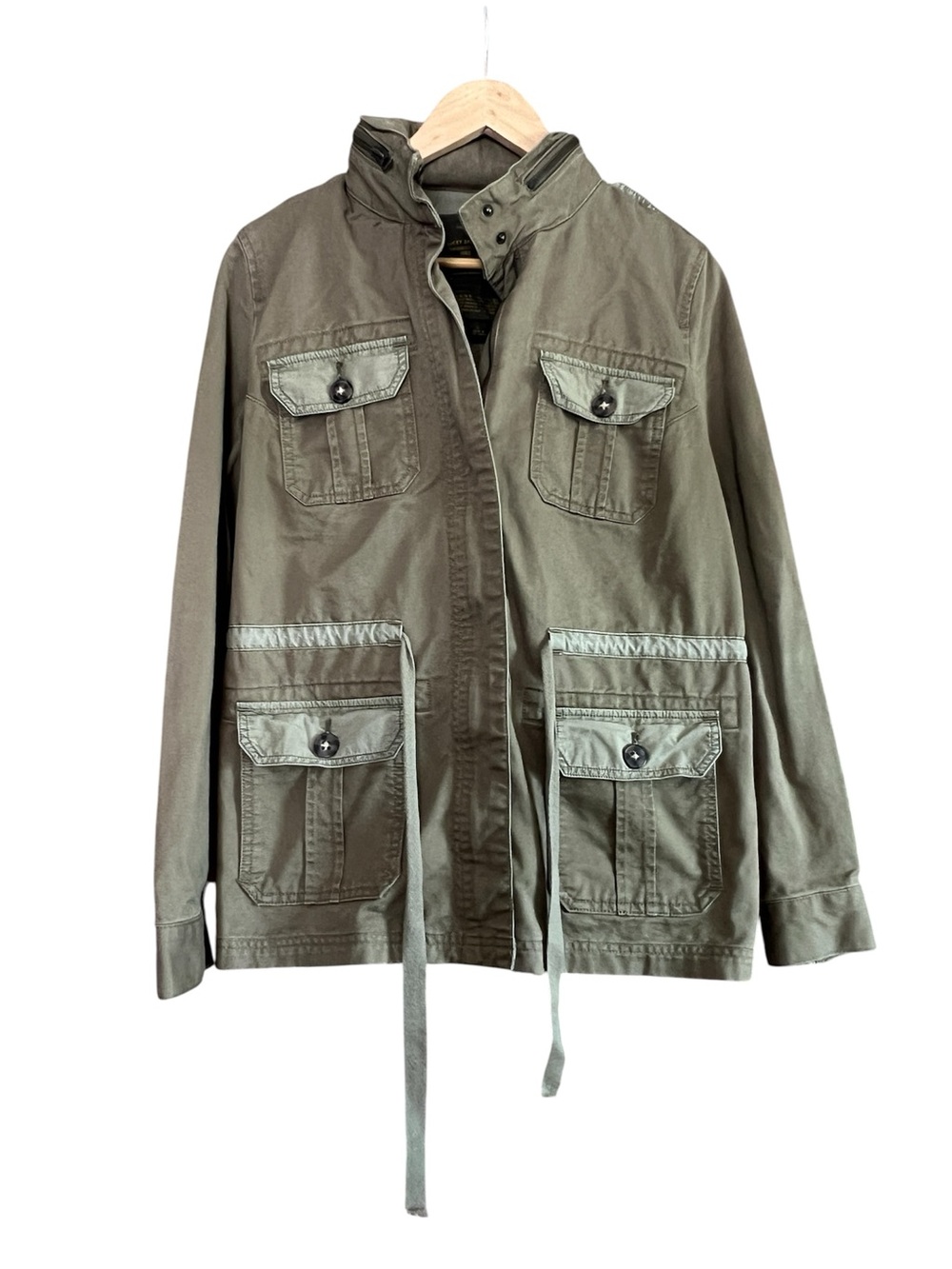 Lucky Brand Olive/Sage.Military Zip pocket hoodie Parka